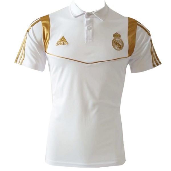 Polo Real Madrid 2019-2020 Blanco Oro